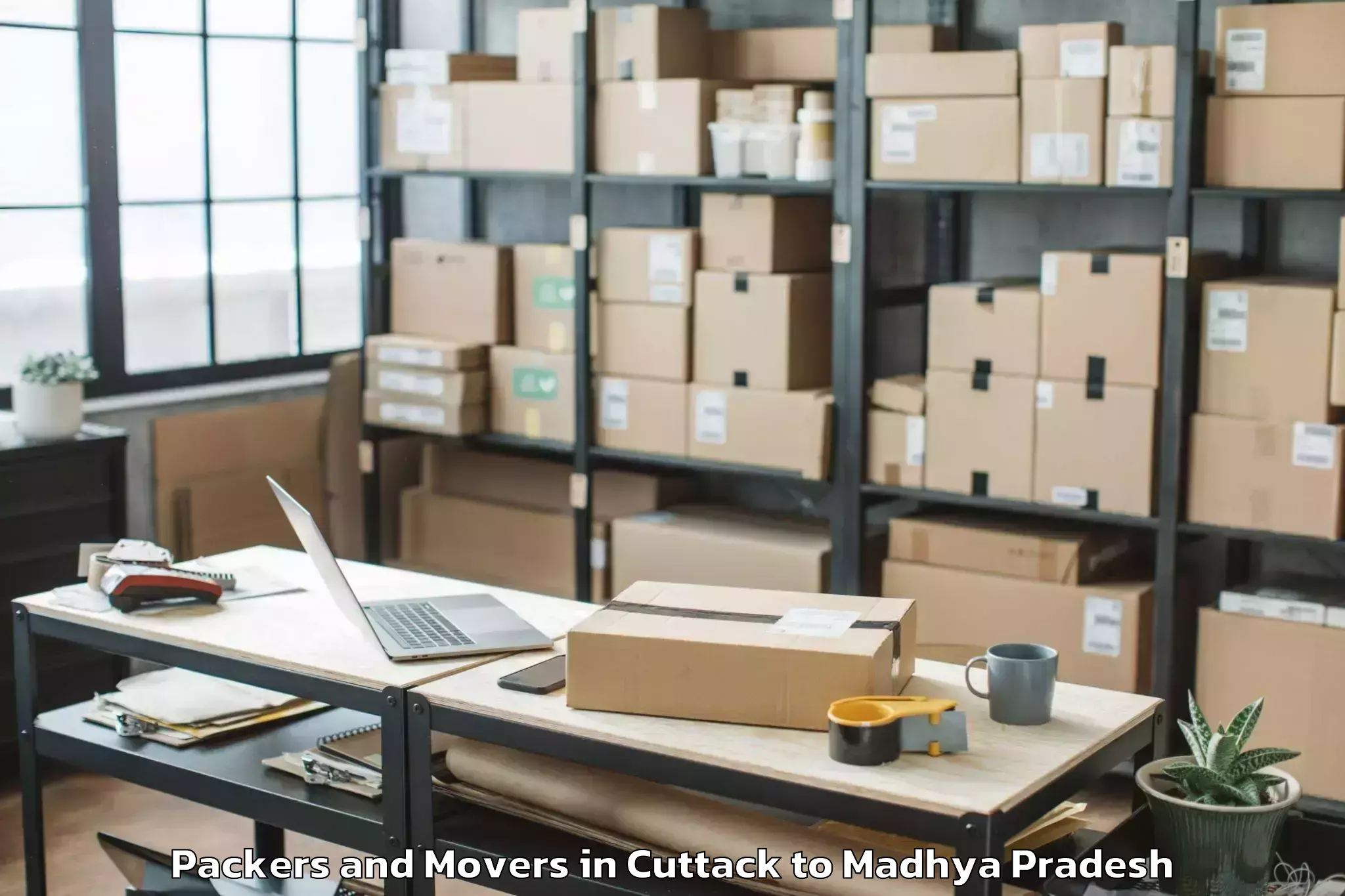 Reliable Cuttack to Gwalior Airport Gwl Packers And Movers